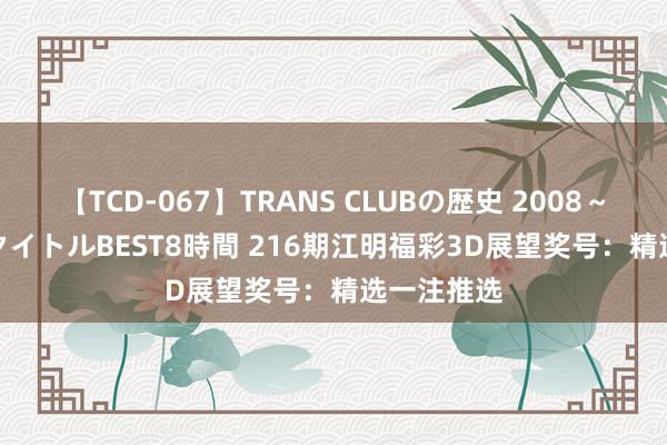 【TCD-067】TRANS CLUBの歴史 2008～2011 44タイトルBEST8時間 216期江明福彩3D展望奖号：精选一注推选