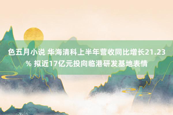 色五月小说 华海清科上半年营收同比增长21.23% 拟近17亿元投向临港研发基地表情