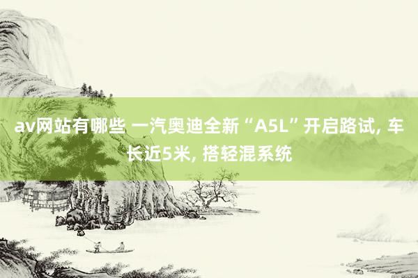 av网站有哪些 一汽奥迪全新“A5L”开启路试, 车长近5米, 搭轻混系统