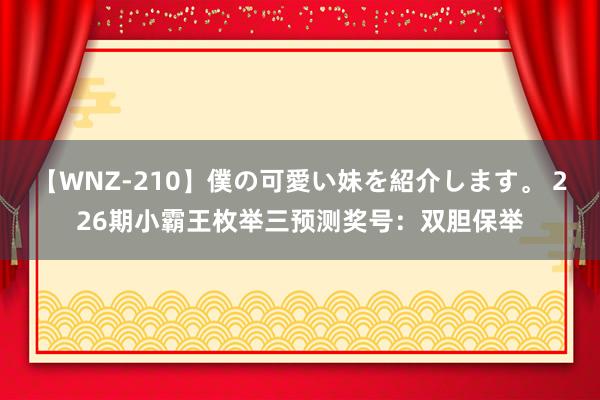 【WNZ-210】僕の可愛い妹を紹介します。 226期小霸王枚举三预测奖号：双胆保举